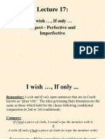 I Wish, If Only Aspect - Perfective and Imperfective