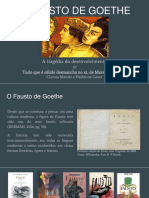 O Fausto de Goethe - Apresentaçao