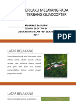 Analisa Perilaku Melayang Pada Wahana Terbang Quadcopter