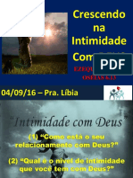 Crescendo Na Intimidade Com Deus