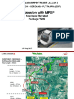 Discussion With MPSP: Southern Elevated Package V209