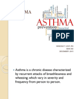 Asthma: Vanessa T. Ucat, RN MSN 302 December 2015