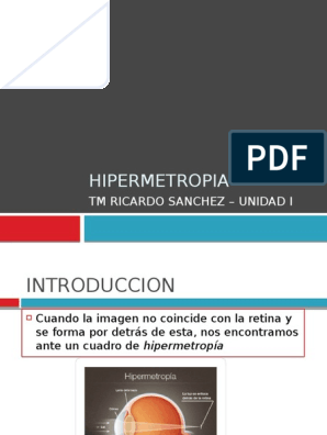 hipermetropia en niños pdf