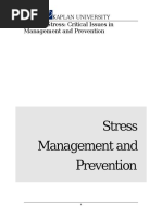 Charris hw410-01 Unit 9 Final Assignment Stress Management and Prevention Resource Guide