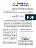 The Delphi Technique (Making Sense of Consensus PDF