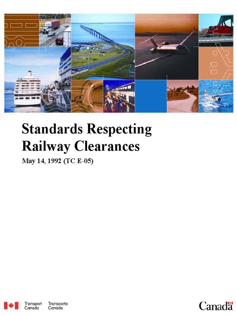 Standards Respecting Railway Clearances Track (Rail Transport
