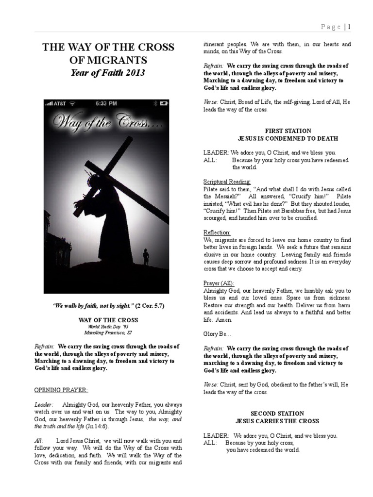 Way of The Cross 2013 | PDF | Crucifixion | Stations Of The Cross