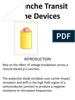 Avalanche Transit Time Devices