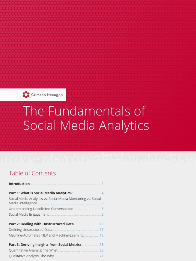 The Fundamentals of Social Media Analytics PDF Analytics Social Media