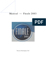 Manual Finale Makemusic 2003