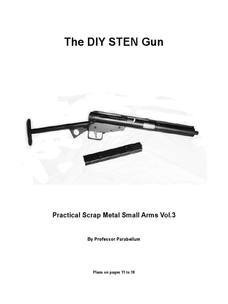 The Diy Sten Gun | PDF | Drill | Metalworking