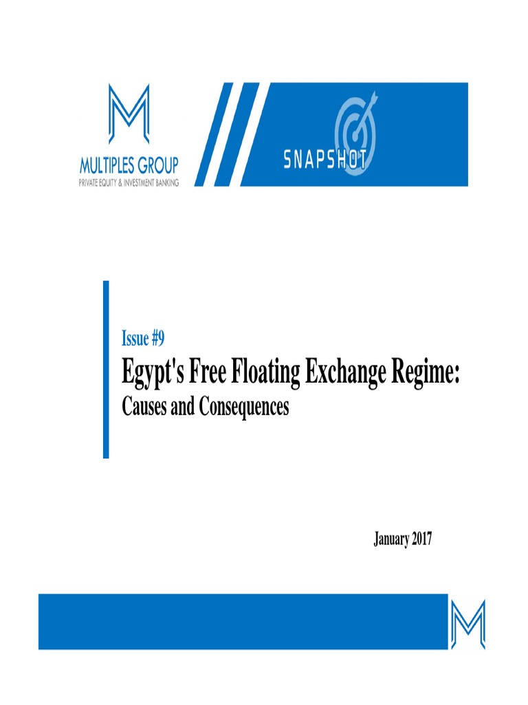 Egypt's Free Floating Exchange Regime | PDF | Fixed Exchange Rate