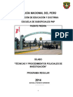 2014 Técnicas y Procedimientos de Ic