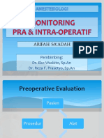 Preoperative Evaluation dan Monitoring Intraoperatif