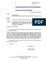 Carta de Compromiso Alquiler de Equipo Topografico