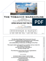 Brooklyn Bridge Park Community Council - Tobacco Warehouse Report