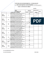 Attendance Format 2013 II-I