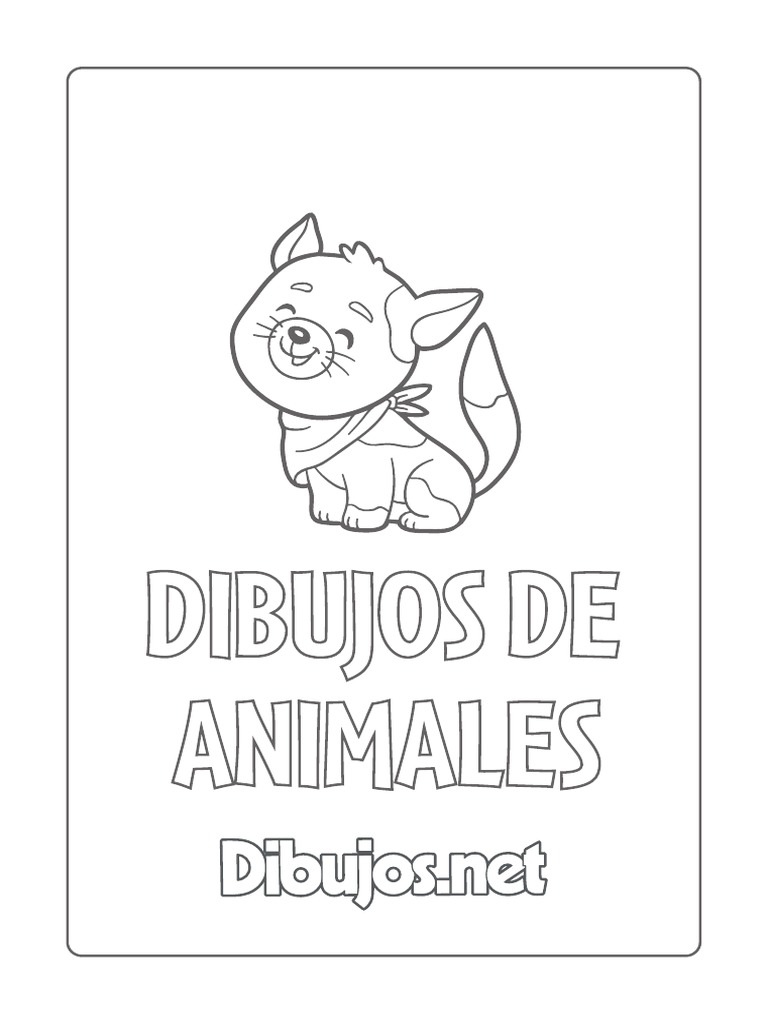 Dibujos de Animales para Colorear PDF | PDF