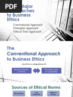 Three Major Approaches To Business Ethics