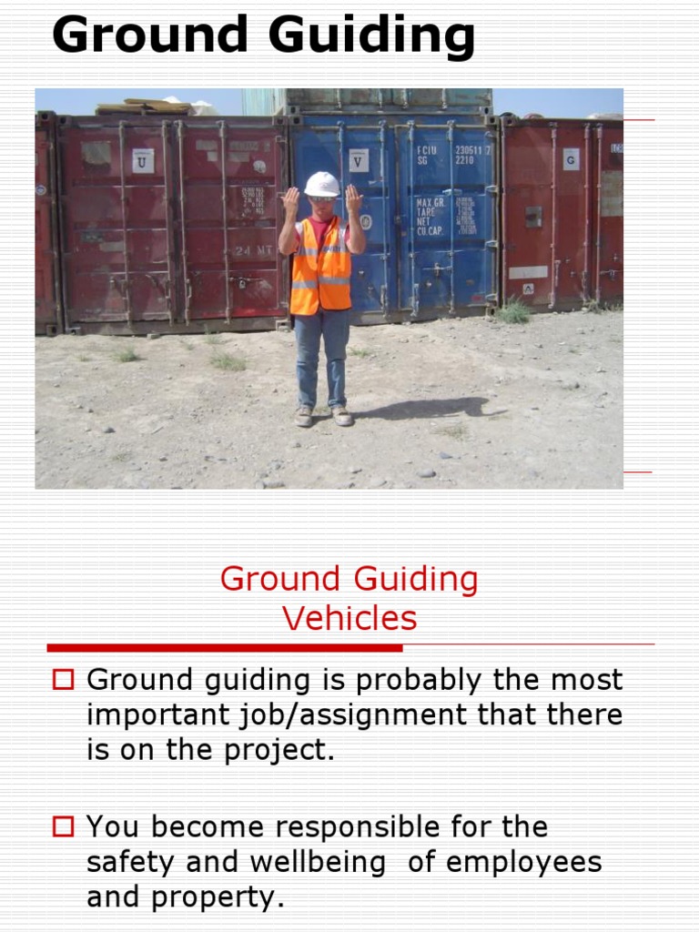 Ground Guiding Safety Protocols | PDF | Forklift | Vehicles