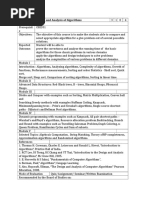 Design and Analysis of Algorithms