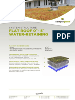 System Structure Green Roof 0-5 Water Retaining