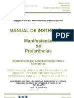 Manual de Manifestação de Preferências – Contratação e DCE