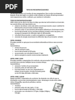 Tipos de Microprocesadores