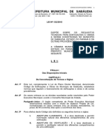 Lei Nordm 1322010 Codigo de Obras Sabaudia PDF