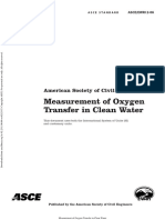 ASCE - Sommaire - Measurement of O2 Transfert in Clean Water