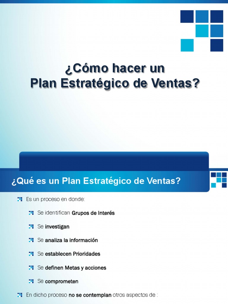 Guía para un Plan Estratégico de Ventas | PDF | Planificación | Marketing