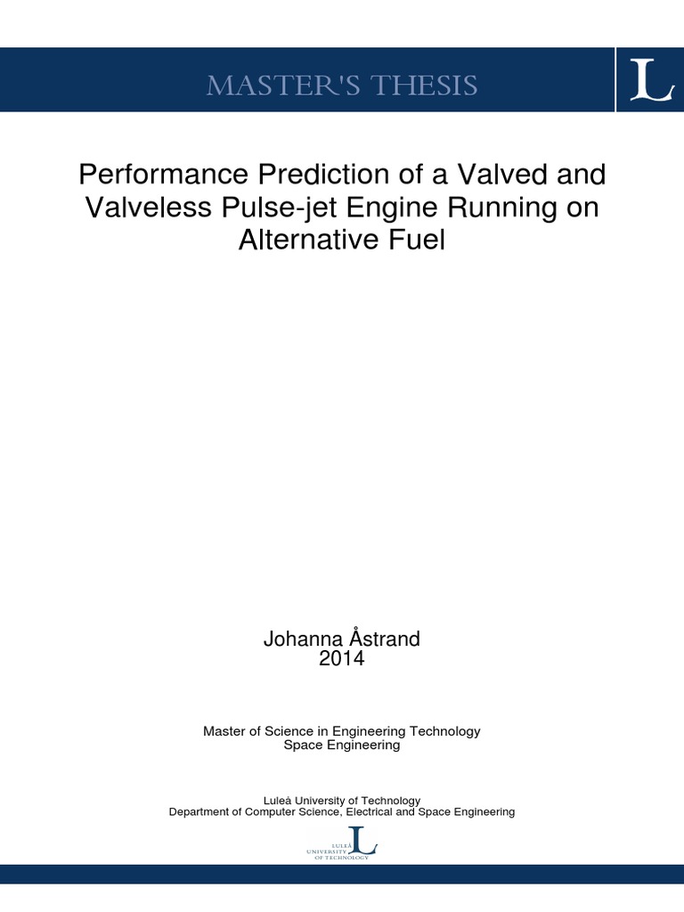 Pulse-Jet Engine Performance with Fuels | PDF | Gasoline | Nozzle