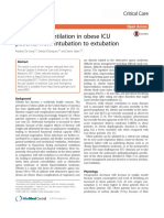 Mechanical Ventilation in Obese ICU Patients From Intubation To Extubation PDF