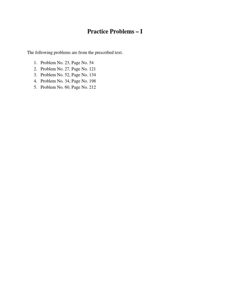 Practice Problems I | PDF | Business | Computers