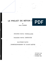 # (Thonier H.) Le Projet de Béton Armé