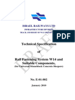 Rail Fastening System Technical Specification
