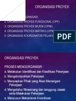 Organisasi Proyek dan Struktur Organisasinya