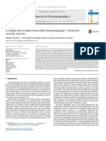 A Scaling Rule in Supercritical Fluid Chromatography. I. Theory For