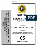 Soal Pra Ujian Nasional Bahasa Inggris Sma Kode A (05) (Pak-Anang - Blogspot.com)