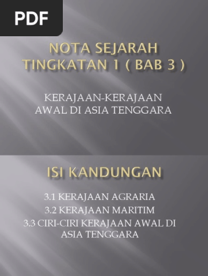 Nota Sejarah Tingkatan 1 Bab 3 Pdf
