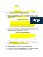 Correct Land Title Affidavit