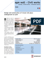 B Diaphragm Wall - Civil Works: Design and Construction of 5-Level 320 Place Underground Car Park