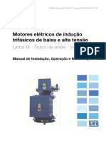 WEG Motores de Inducao Trifasicos de Baixa e Alta Tensao Rotor de Aneis Vertical 11299500 Manual Portugues Br