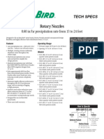 Rotary Nozzles: 0.60 In/hr Precipitation Rate From 13 To 24 Feet