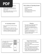 Hardware Leads The OS The Evolution of Operating Systems