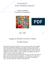 Econometrics: A Predictive Modeling Approach: Francis X. Diebold University of Pennsylvania