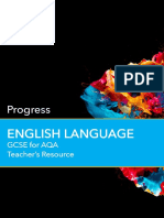 GCSE English Language For AQA Progress Teachers Resource Free Online