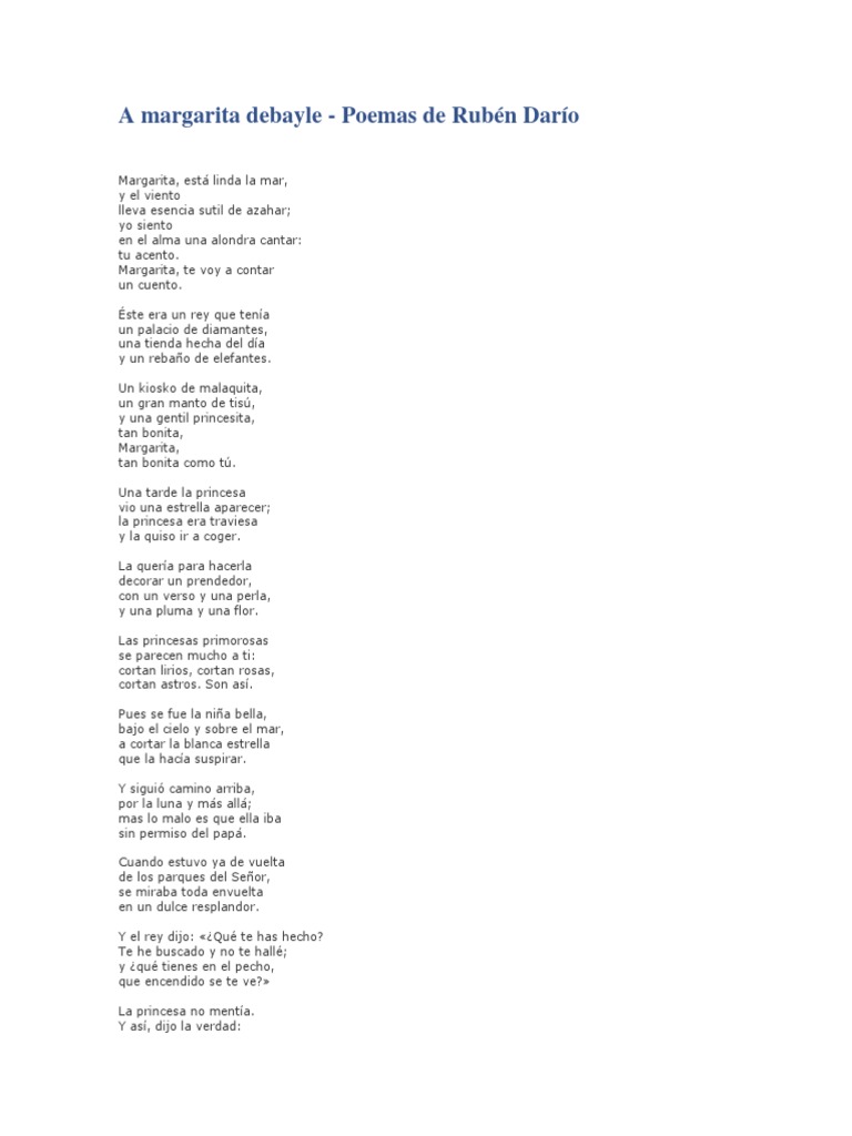 A Margarita Debayle PDF