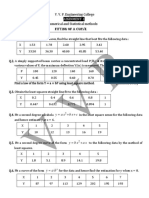 Fitting curves and interpolation methods