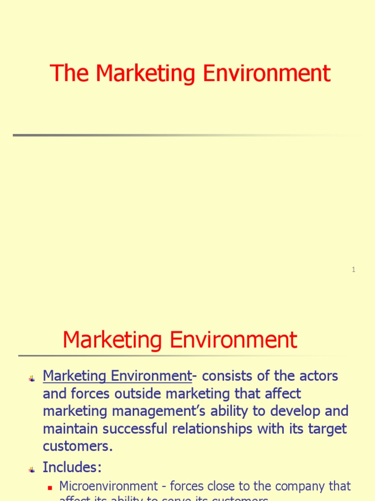 Understanding the Marketing Environment | PDF | Marketing | Economies